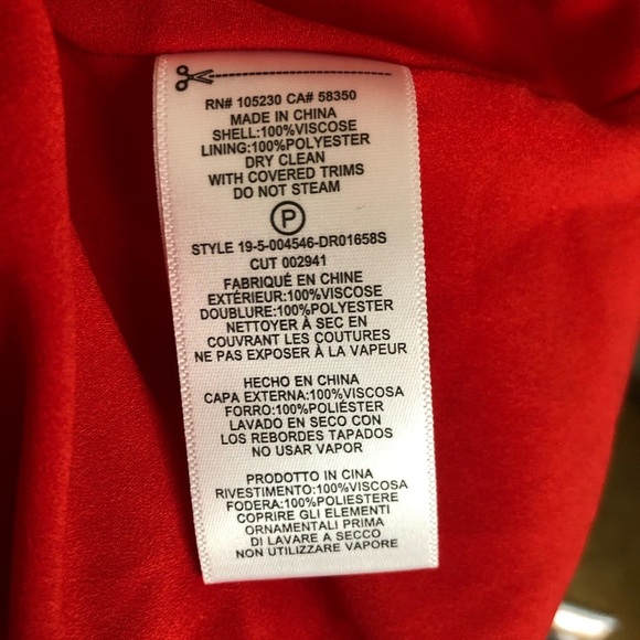 NWT EQUIPMENT Faun Twist Knot Red Aura Dress Size 6 - Picture 13 of 13